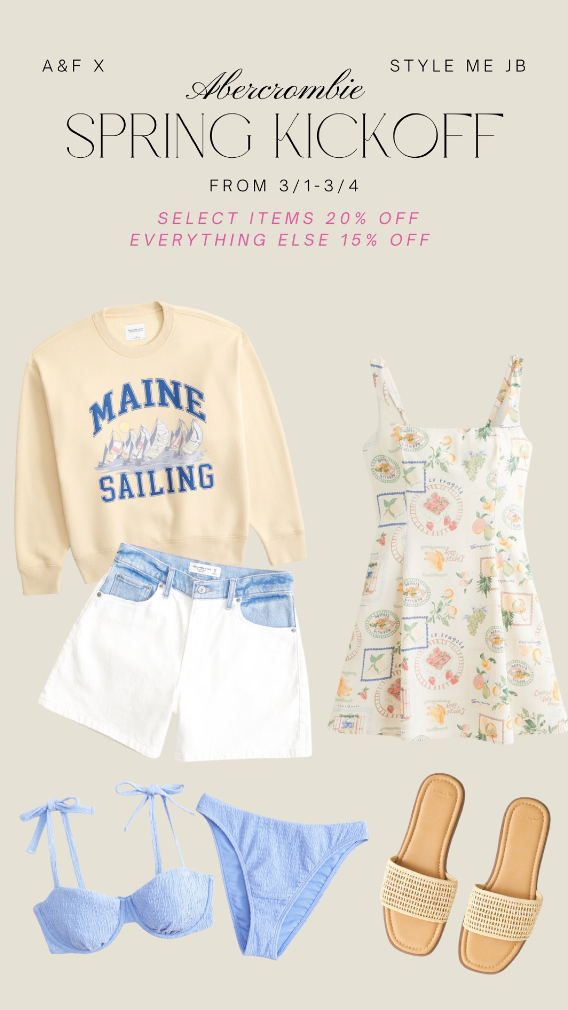 ABERCROMBIE SPRING KICKOFF PROMO FROM 3/1-3/4 🌸🌿

#LTKsalealert