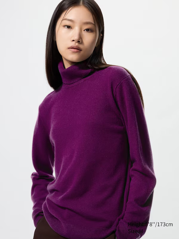 100% Cashmere Turtleneck Jumper | UNIQLO (UK)