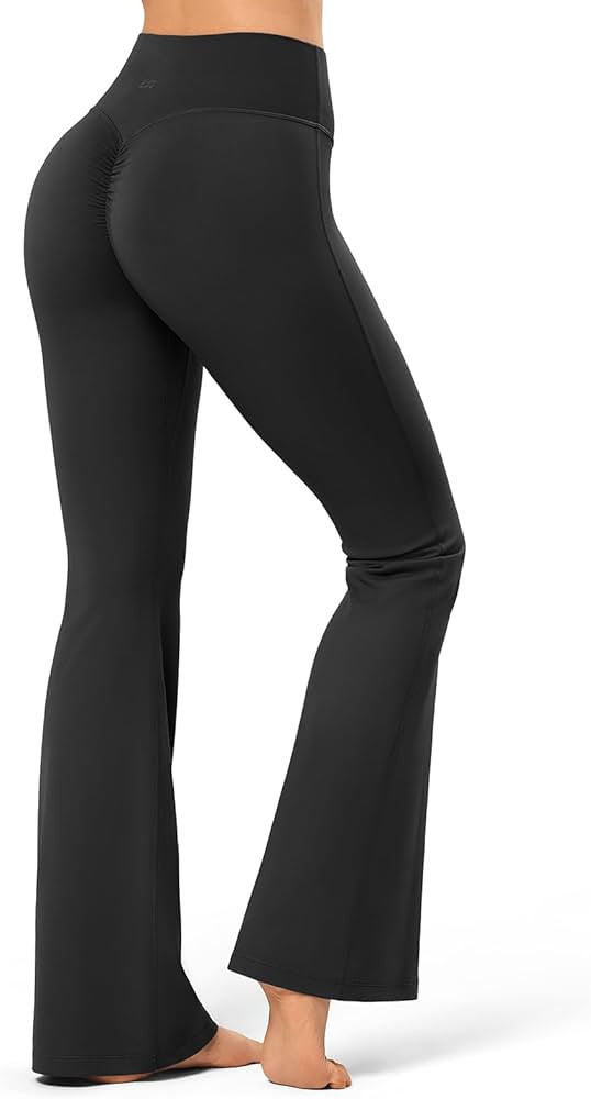 Butt Scrunch Flare Leggings for Women,Workout Seamless Yoga Pants Pilates Outifits,Bootcut High W... | Amazon (US)