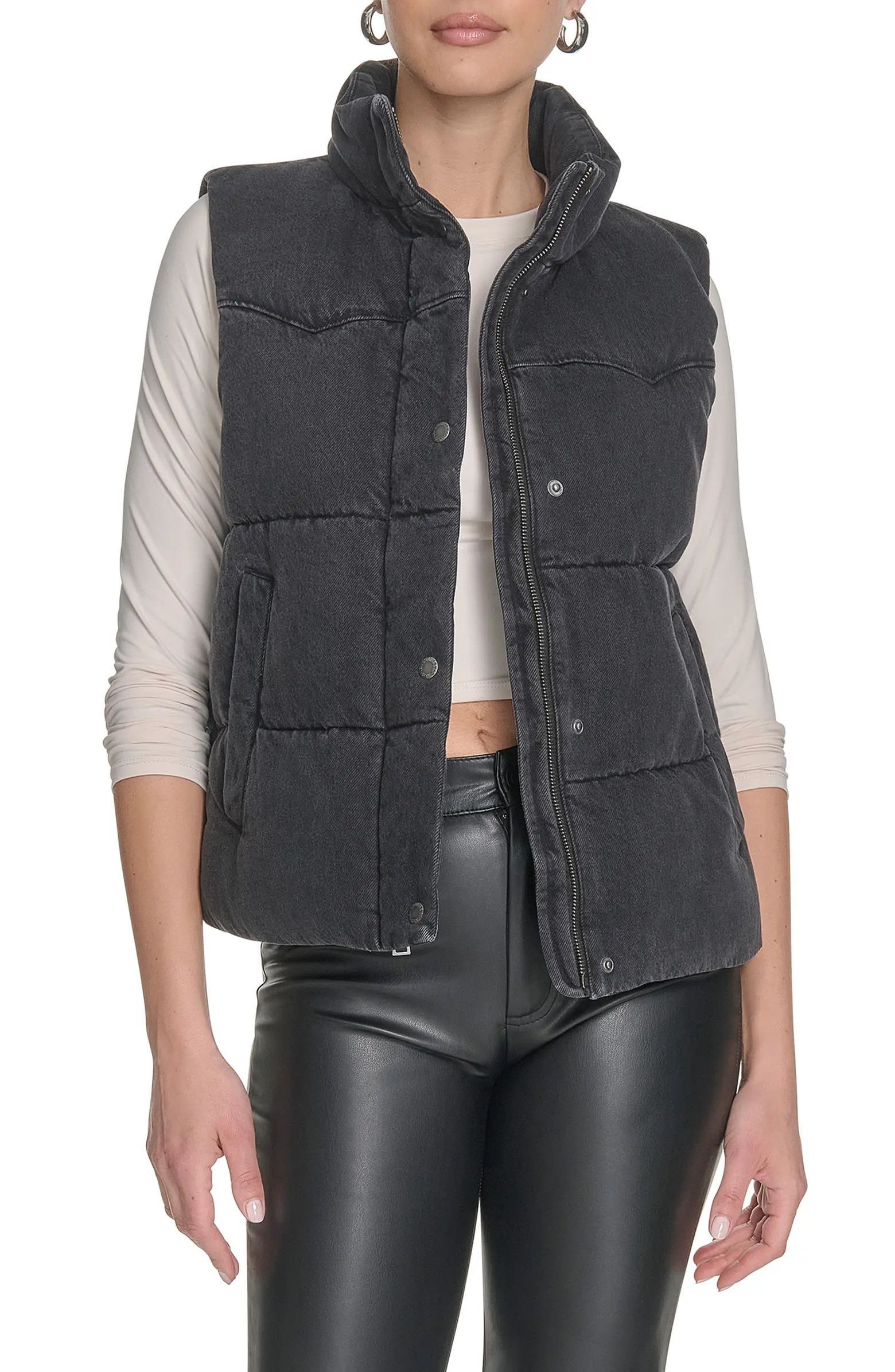 Levi's® Western Denim Puffer Vest | Nordstrom | Nordstrom