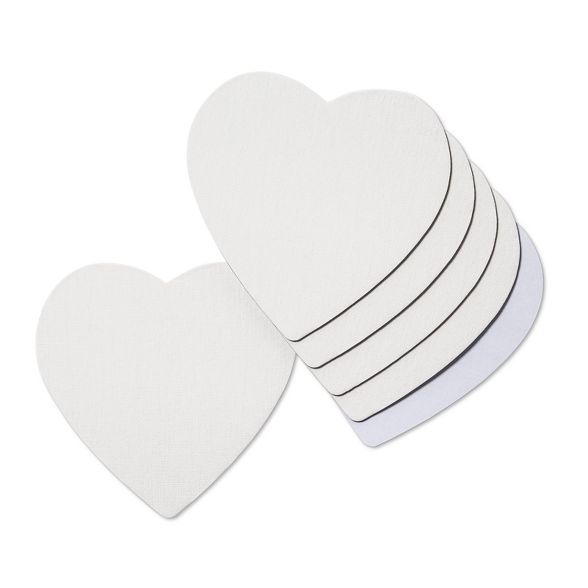 6pk Assorted Heart-Shaped Valentine's Day Canvas Panels - Mondo Llama™ | Target