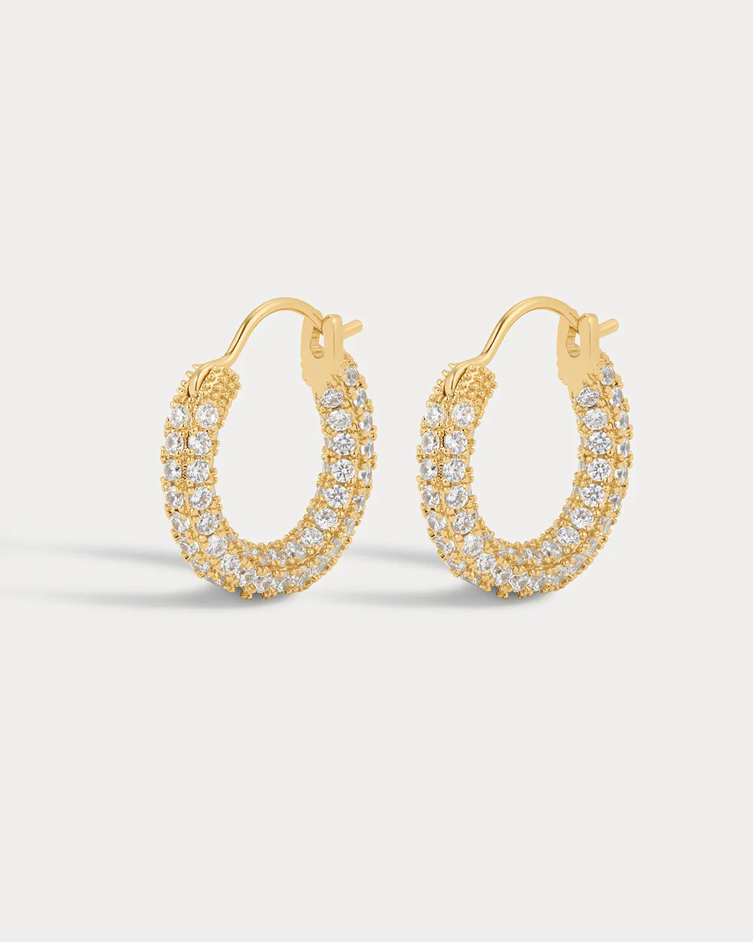 Pave Amalfi Huggies- Gold | Luv Aj Inc.