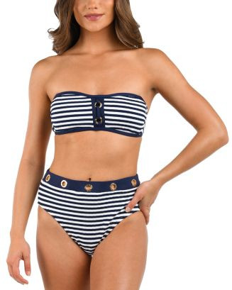 Sail Away Bandeau Bikini Top & High Waist Bikini Bottom | Bloomingdale's (US)