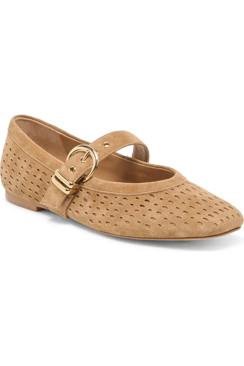 Dolce Vita Mikela Mary Jane Flat in Olive Suede at Nordstrom, Size 6 | Nordstrom