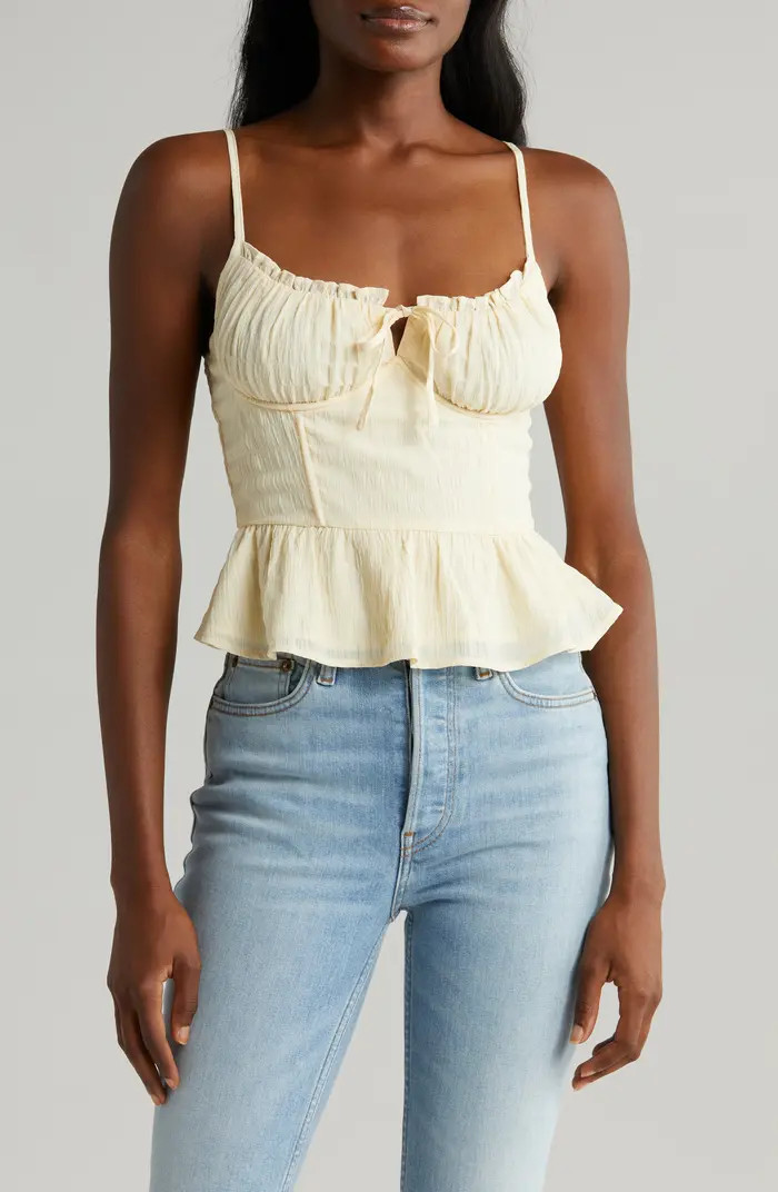 Peplum Bustier Camisole | Nordstrom
