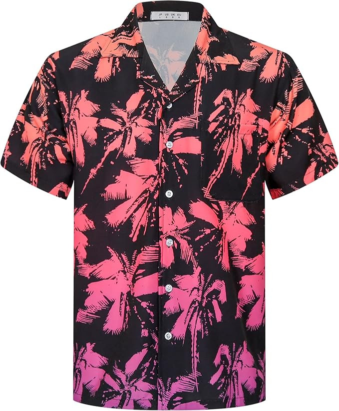 APTRO Men's Casual Hawaiian Shirt Short Sleeve Quick Dry Cruise Beach Shirts | Amazon (US)