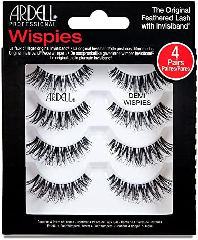 Ardell Demi Wispies False Eyelashes Black, Eye Make-Up Enhancement, Full Volume Strip Lashes - 4 ... | Amazon (US)