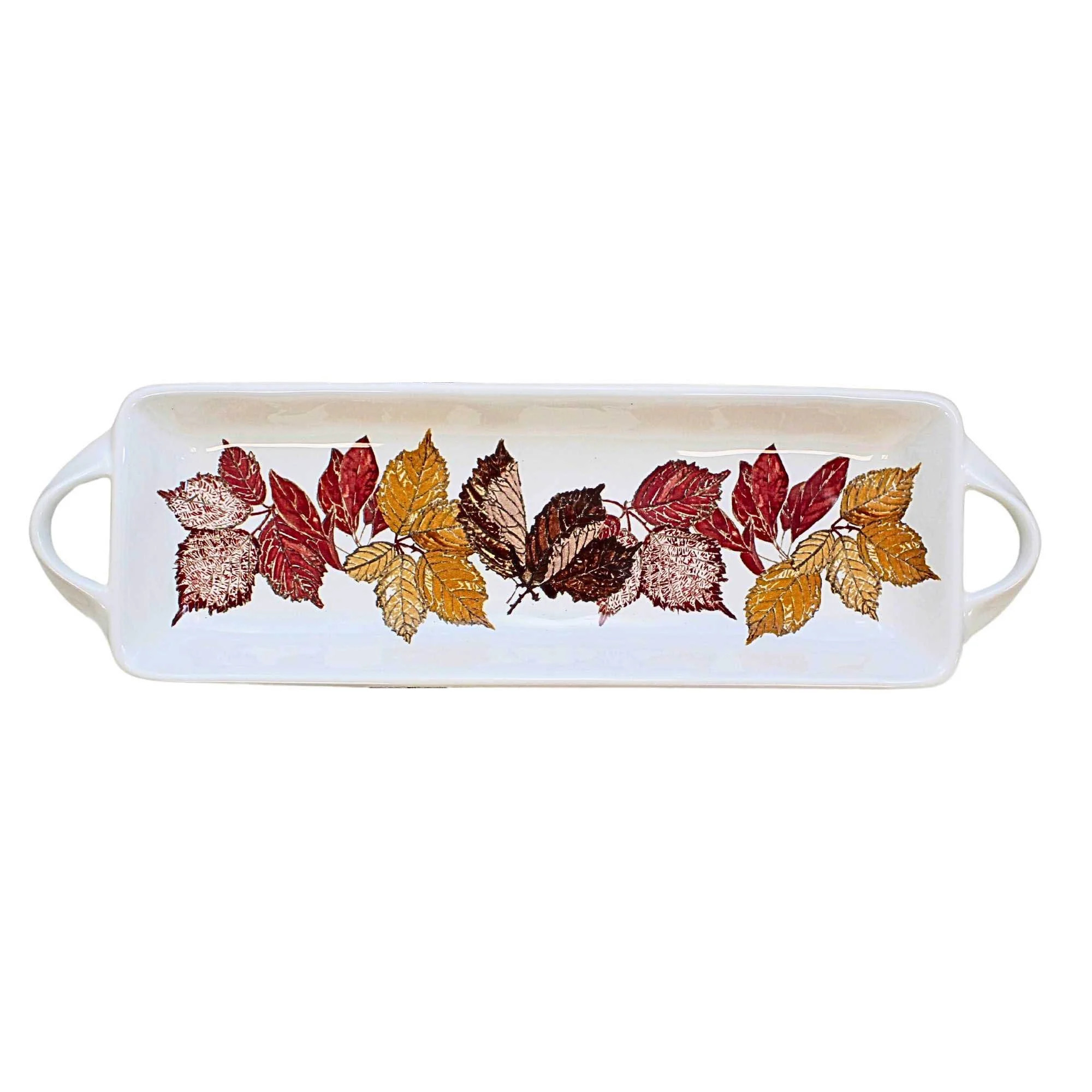 Tag 1.50In Bramble Dessert Platter, Earthenware, Colorful Leaves G18728 | Walmart (US)