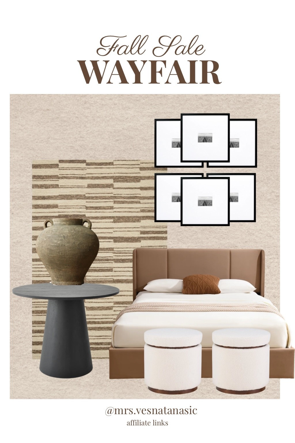 The Wayfair Fall Sale is happening now through 9/27! I rounded up some of my favorite elevated home finds—from the bed + rug to accent tables, ottomans, decor and frames. Such good pieces for creating that warm, designer look for less. Everything linked below! ✨

#LTKHome #LTKSaleAlert
