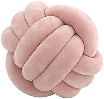 KUCCO Plush Throw Pillow Decor for Girls Room Round Ball Cushion,Kids Bedroom Decoration Plush Pillo | Amazon (US)