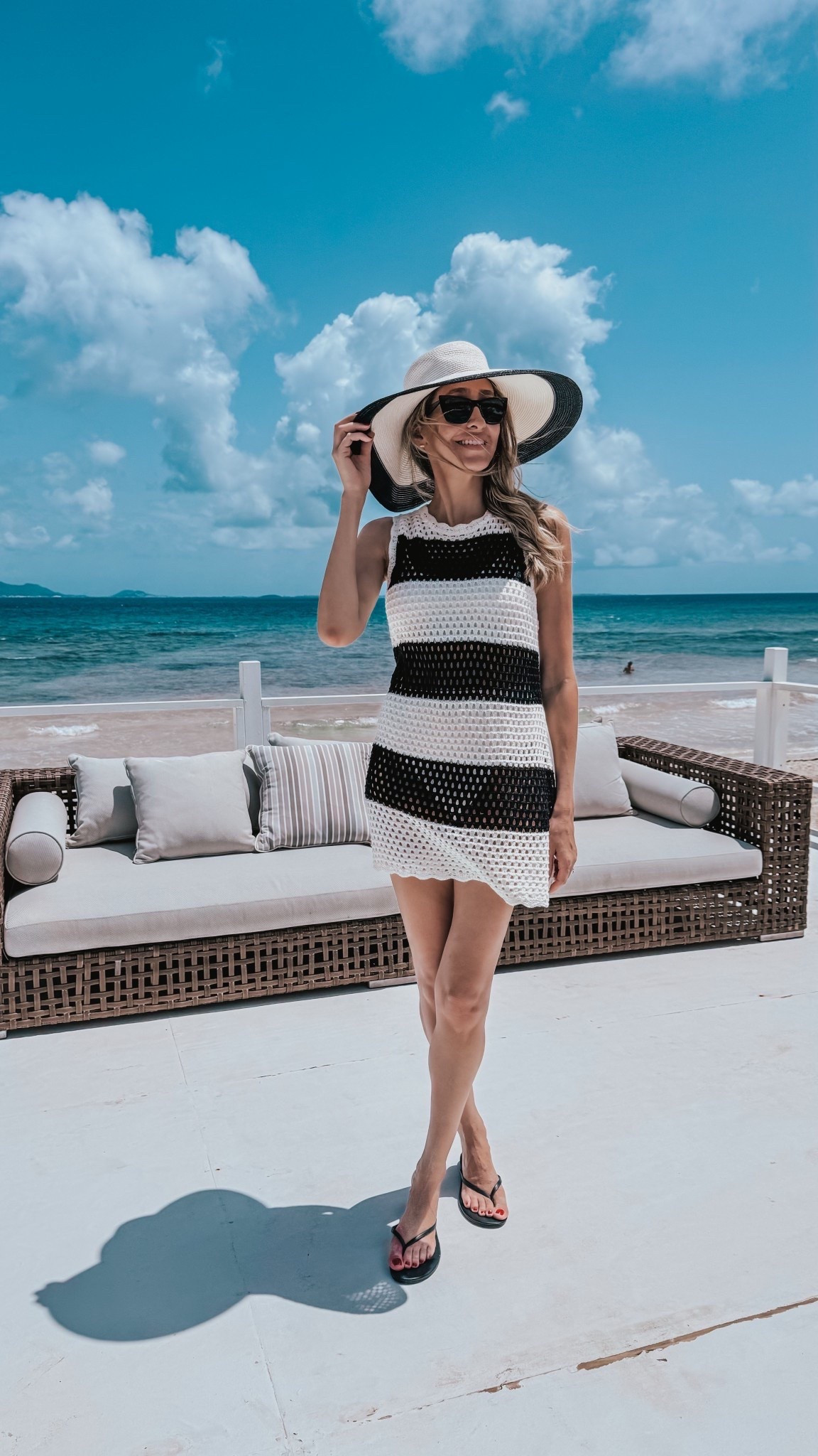 Amazon cover up that is so beautiful and stylish! Perfect for your next vacation outfit! Love the stripes. Runs true to size I am wearing a size small. 



Vacation outfit 
Resort wear 
Vacation outfits beach 



#LTKU #LTKootd #LTKSeasonal