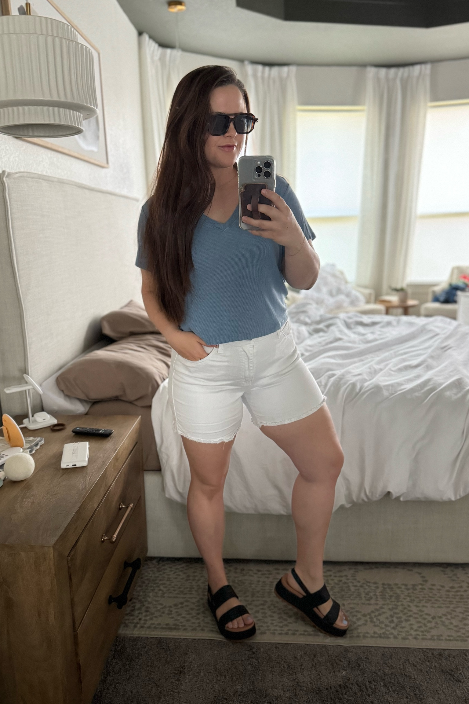 Summer outfit of the day - wearing medium shirt and size 10 shorts. Both tts

#LTKMidsize #LTKStyleTip #LTKFindsUnder50