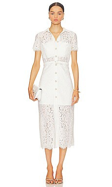Karina Grimaldi Loretta Dress in White from Revolve.com | Revolve Clothing (Global)