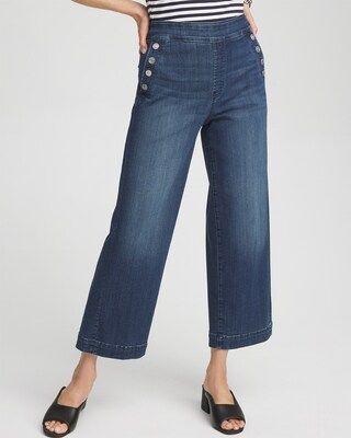 Petite Pull-On Wide Leg Ankle Jeans | Chico's