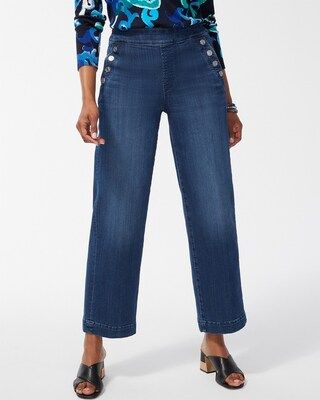 Petite Pull-On Wide Leg Ankle Jeans | Chico's