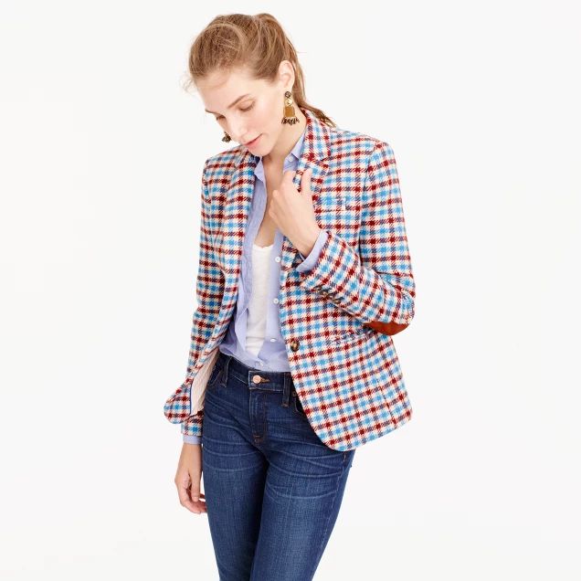 Campbell blazer in crimson plaid | J.Crew US