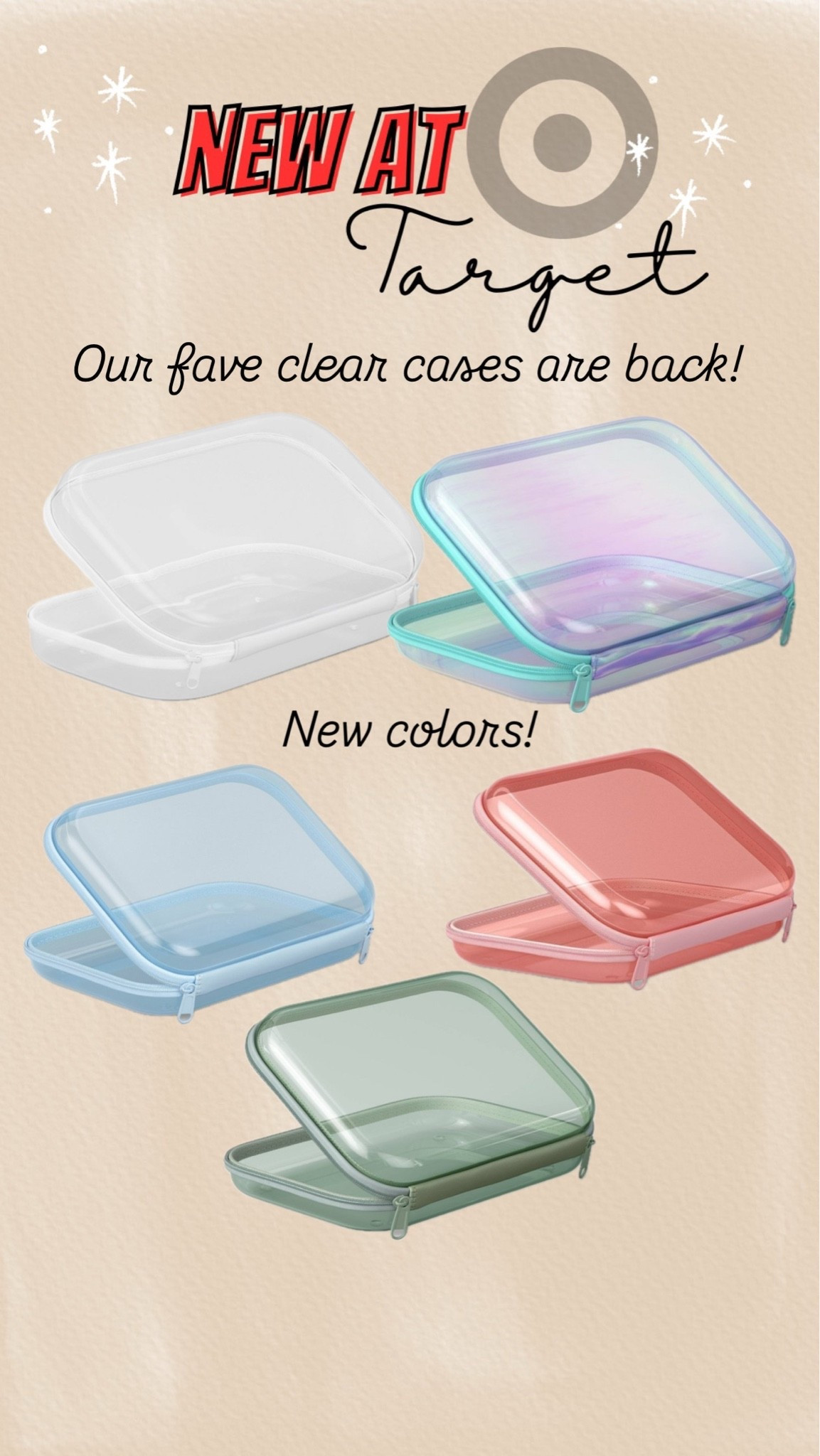 Clear cases are in stock at Target