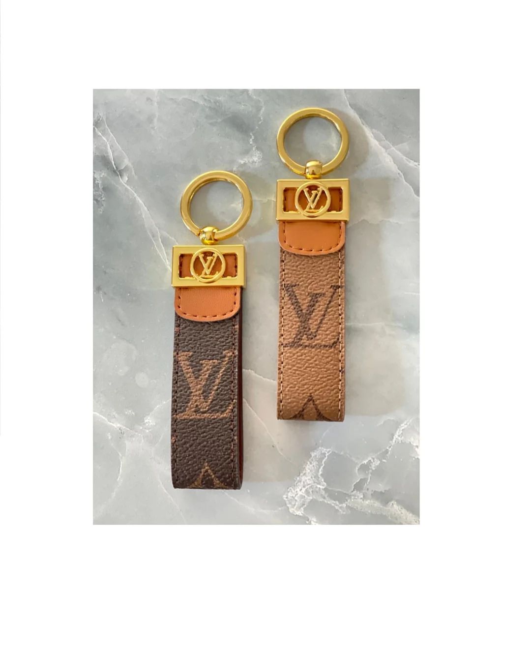 Repurposed Authentic Handmade Keychain Luxury Leather - Etsy | Etsy (US)