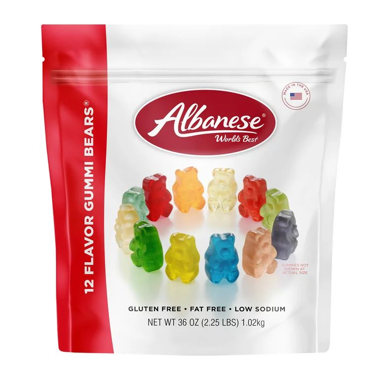 Albanese World's Best 12 Flavor Gummi Bears, Family Size Share 36 oz Summer Treats - Walmart.com | Walmart (US)