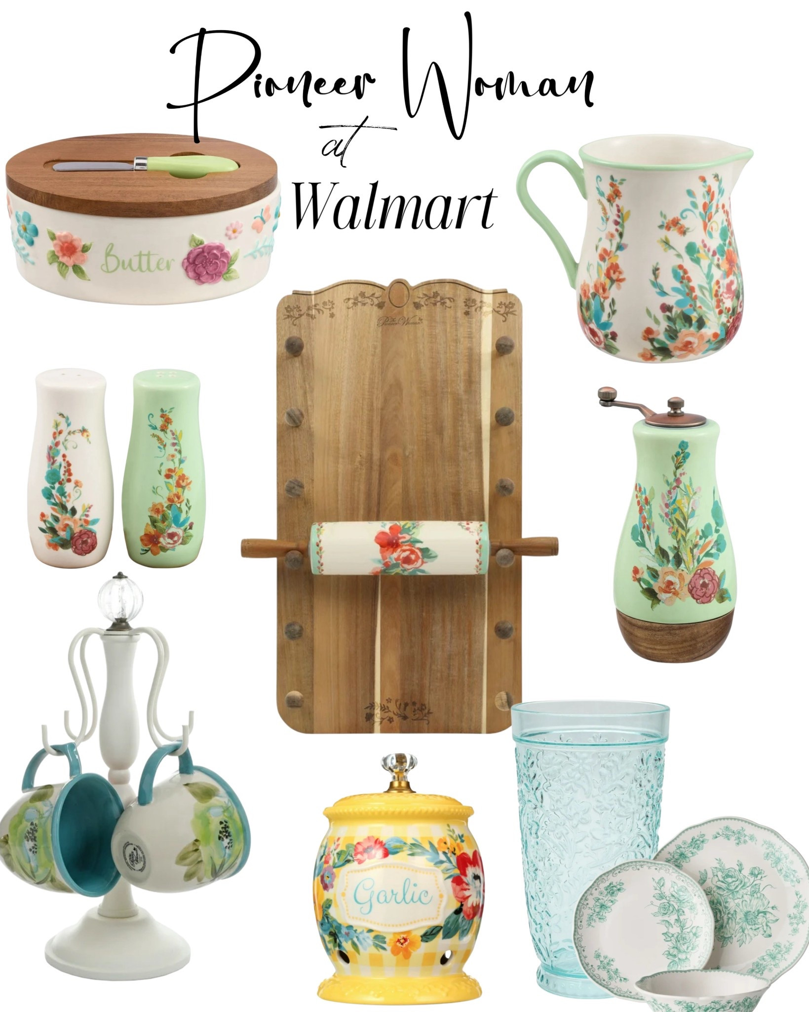 Brighten up your kitchen with the cutest floral finds from the Pioneer Woman collection at Walmart! From butter dishes to vintage-inspired glassware, these charming pieces bring a pop of color and farmhouse flair to everyday cooking. I’m obsessed with the garlic keeper, floral salt & pepper shakers, and that ceramic mug tree—hello, cottagecore dreams!

Shop everything from functional kitchen must-haves to decor-worthy details—perfect for spring refreshes or everyday styling.
#PioneerWoman #WalmartFinds #FarmhouseKitchen #KitchenDecor  #ColorfulKitchen #CottagecoreStyle #KitchenMustHaves #LTKfinds #VintageKitchenVibes #SpringHomeRefresh

#LTKHome #LTKStyleTip #LTKSeasonal