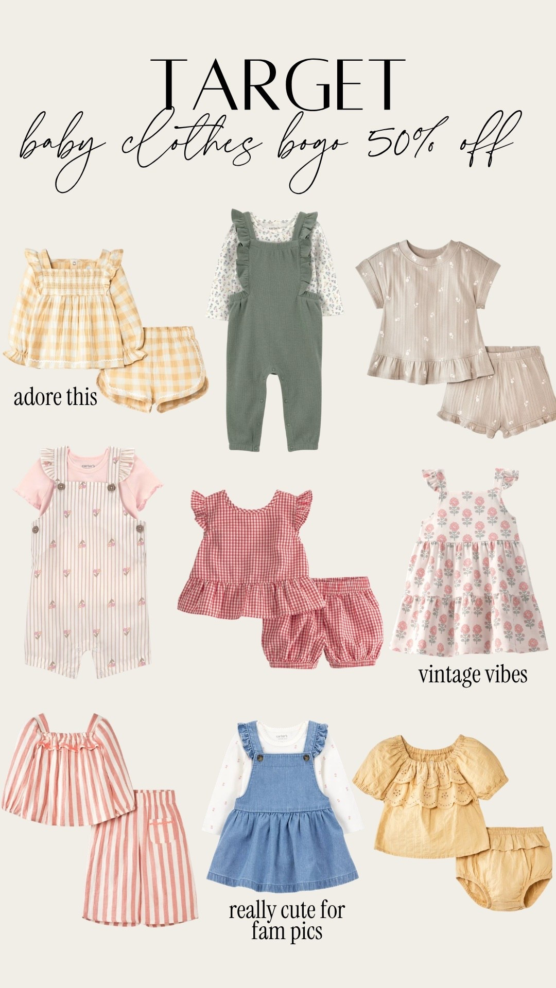 Target baby clothes are BOGO 50% off right now! 

#LTKBaby