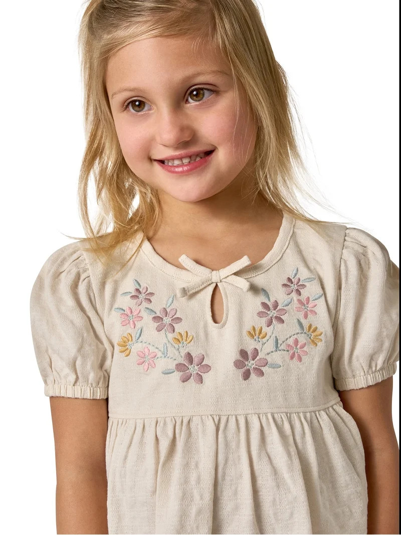 Modern Moments by Gerber Baby and Toddler Girl Puff Sleeve Outfit Set, 2-Piece, Sizes /3 Months -... | Walmart (US)