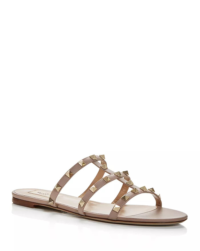 Women's Rockstud Slide Sandals | Bloomingdale's (US)