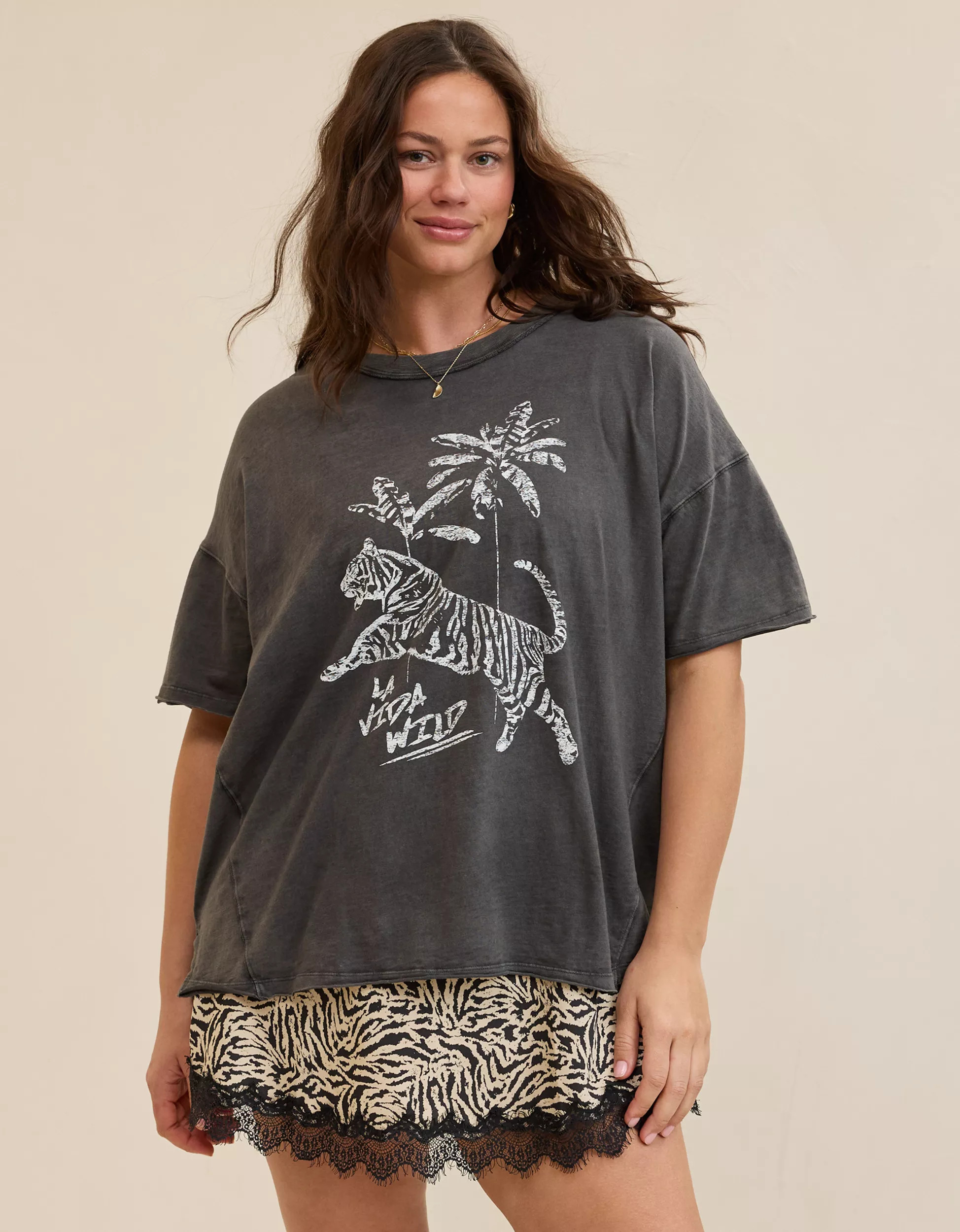 Aerie Oversized Crew Boyfriend T-Shirt | Aerie