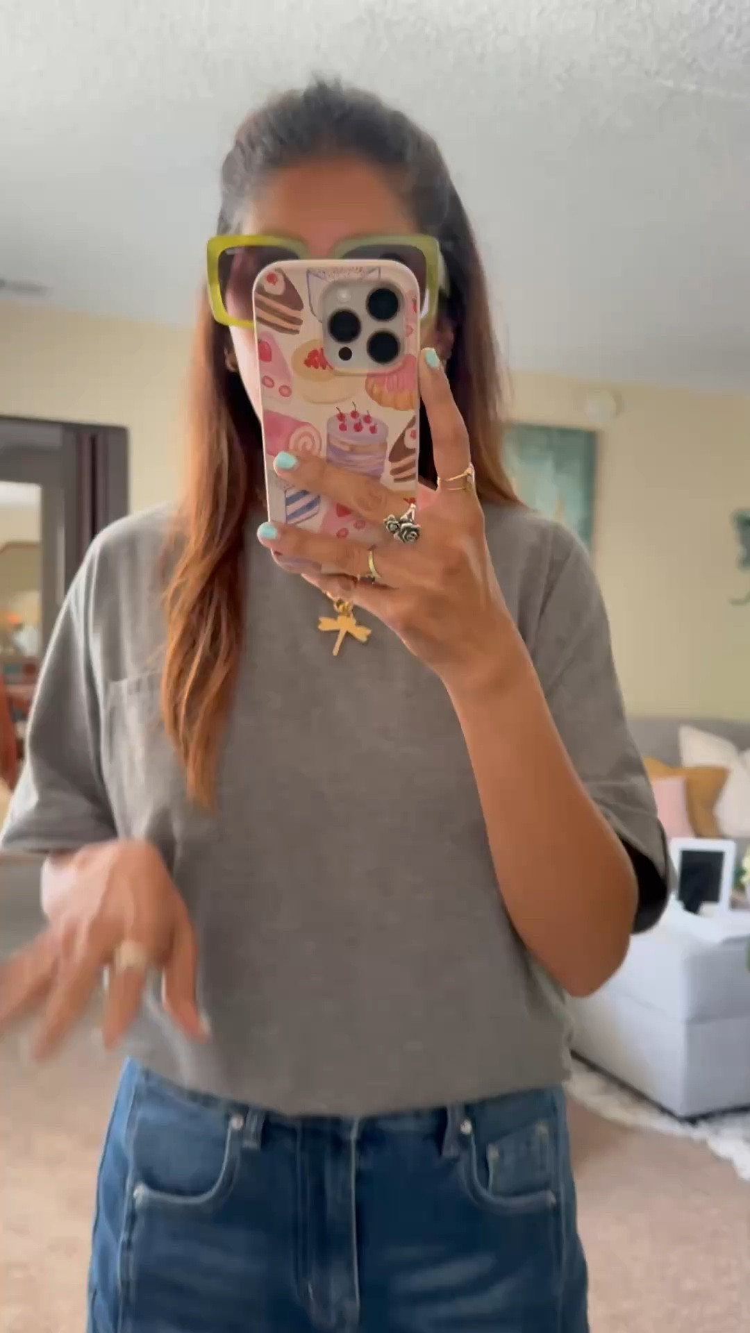 Easy everyday outfit but make it chic 🤍✨
I styled this oversized tee tucked under my bra for that effortless, cinched look (trust me… game changer 🙌). Paired it with these lightweight gingham pants for the perfect casual + put-together vibe.

This is my go-to for running errands, coffee runs, or just feeling cute and comfy without trying too hard. Add a statement sunglass + pop of color bag and you’re instantly elevated 💙

Everything is easy to mix, match, and rewear all season long!


casual outfit, everyday style, oversized tee outfit, t shirt styling hack, tucked shirt trick, gingham pants outfit, spring outfit ideas, summer casual look, mom style outfit, effortless chic outfit, comfy outfit ideas, relaxed fit outfit, neutral outfit with pop of color, street style casual, minimal chic outfit, airport outfit idea, coffee run outfit, laid back fashion, simple outfit inspo

#casualstyle #everydayoutfit #ootdstyle #springoutfits #summerstyle #effortlessstyle #momstyle #comfychic #outfitinspo #ltkstyle #ltkfashion #amazonstyle #ginghamstyle #neutralstyle #streetstyle

#LTKmomlife #LTKootd #LTKSeasonal