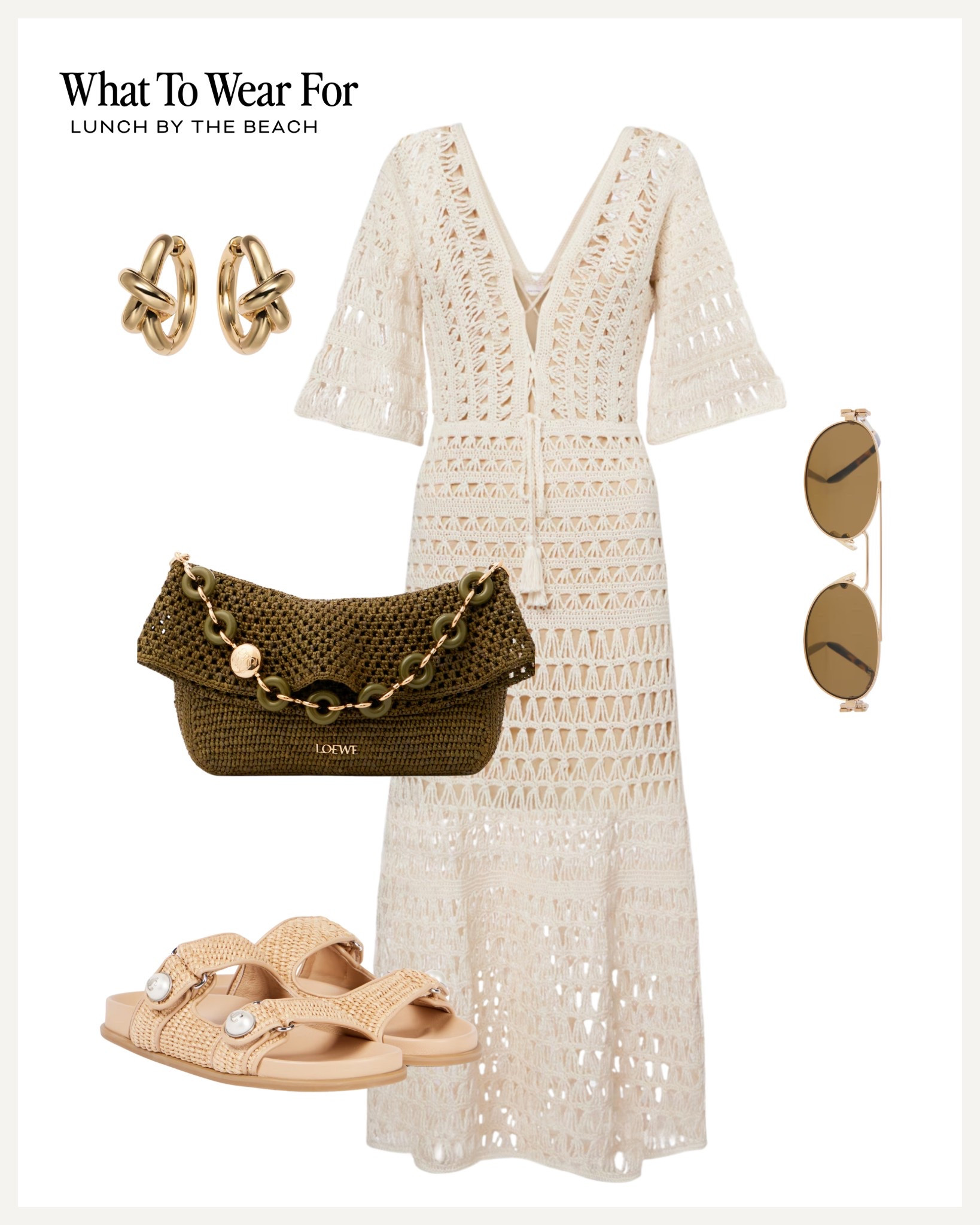 Summer outfit inspo 

Mytheresa / luxury / broderie dress / Loewe bag / neutral fashion / holiday outfits / Ibiza style 

#LTKsummer #LTKAroundTheWorld #LTKluxury