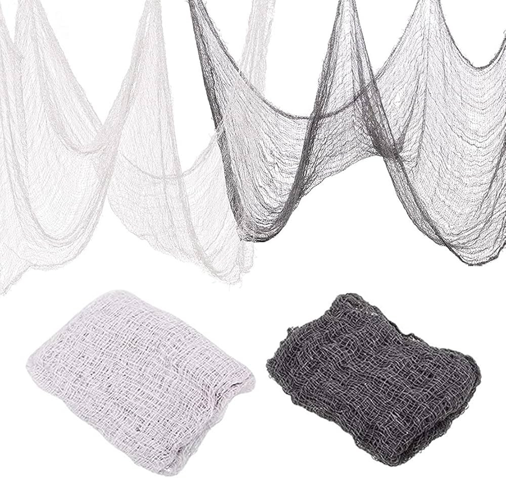 ziyue 2 Pcs 5 Yards X 40" Include Hanging Outdoor Indoor Scary Creepy Halloween Office Party Door... | Amazon (US)