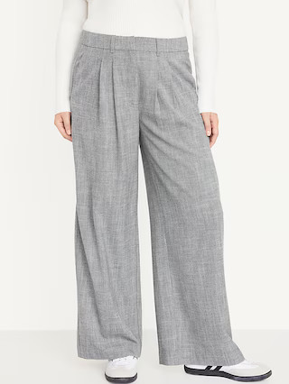 Extra High-Waisted Taylor Super Wide-Leg Trouser Suit Pants for Women | Old Navy (US)