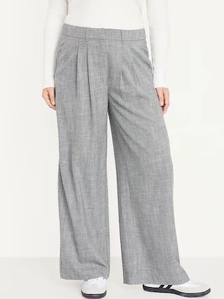 Extra High-Waisted Taylor Super Wide-Leg Trouser Suit Pants for Women | Old Navy (US)