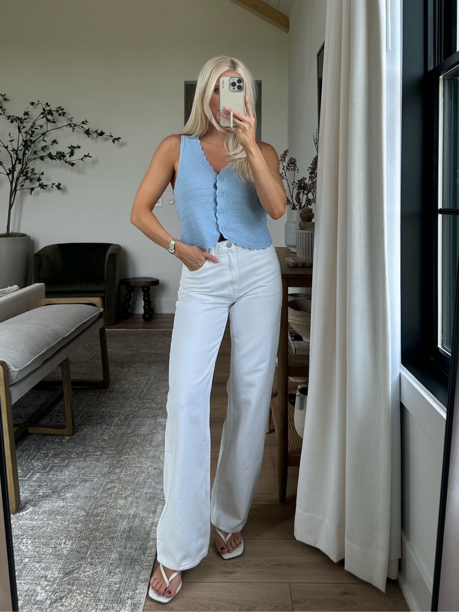 Mango MDW Sale - Get 30% off $230+ with code: WEEKEND 🙌🏻

Wearing a medium in top, 4 in jeans, shoes run tts.

#kathleenpost #Mango @Mango

#LTKSaleAlert #LTKStyleTip #LTKSeasonal