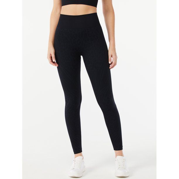 Sofia Active by Sofia Vergara Women’s Seamless High Waisted Animal Print Leggings - Walmart.com | Walmart (US)