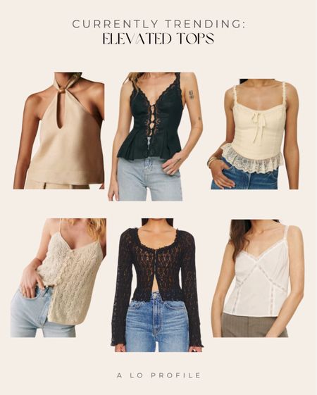 Trending tops for spring// crochet, lace style tops. Your basics don't have to be boring. Make your look more interesting by adding texture! Loving these crochet moments right now

#LTKSeasonal #LTKstyletip