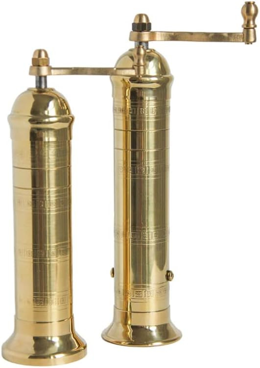 Salt and Pepper Mill Set, Salt and Pepper Grinders, Brass Salt and Pepper Grinders | Amazon (CA)