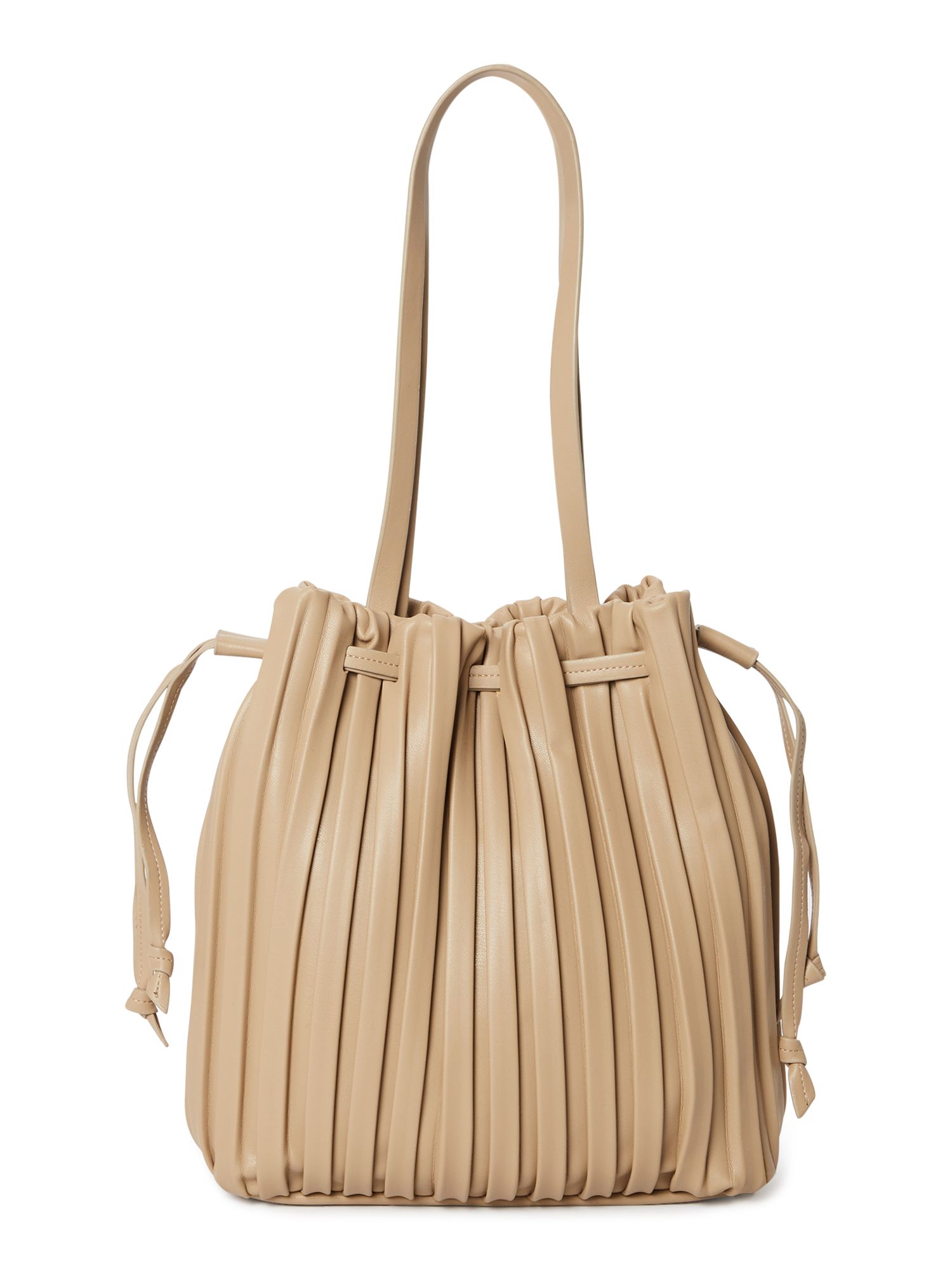 Time & Tru Women's Pleated Bucket Handbag - Walmart.com | Walmart (US)