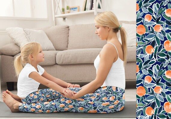 Mommy Daughter Leggings, High-waisted leggings, mommy and me matching leggings, matching yoga pan... | Etsy (US)