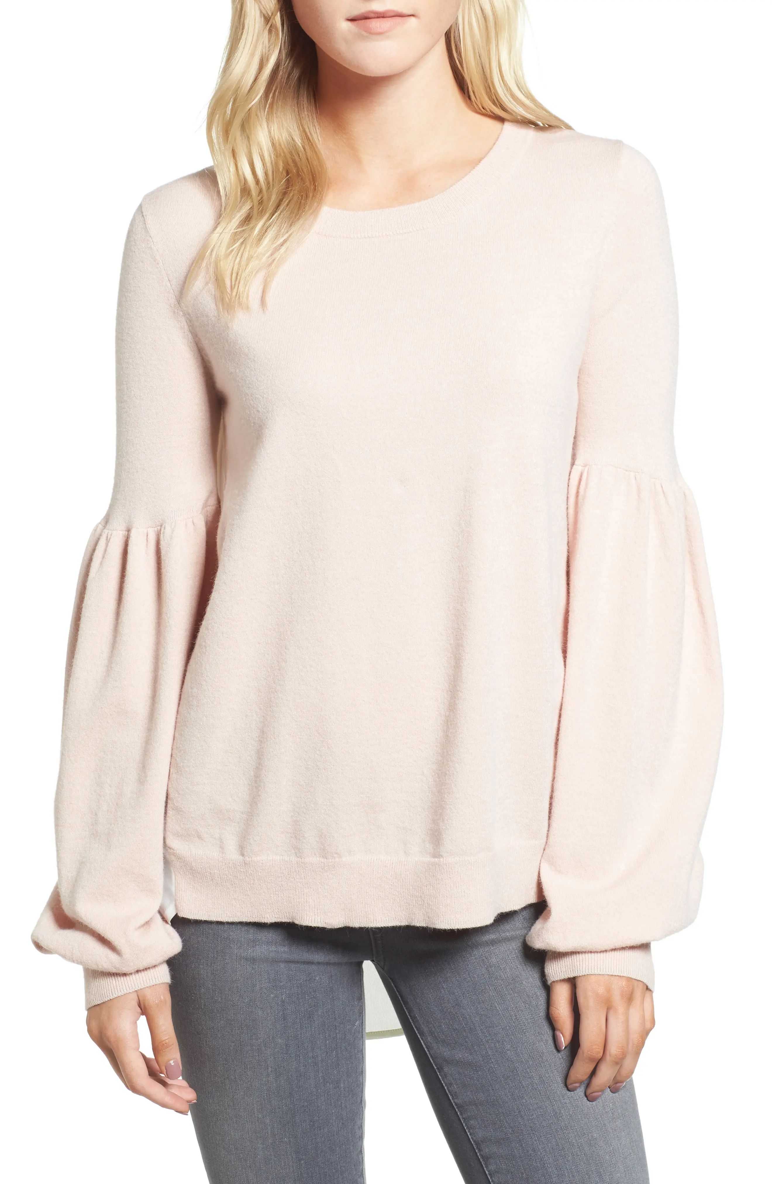 Woven Back Sweater | Nordstrom