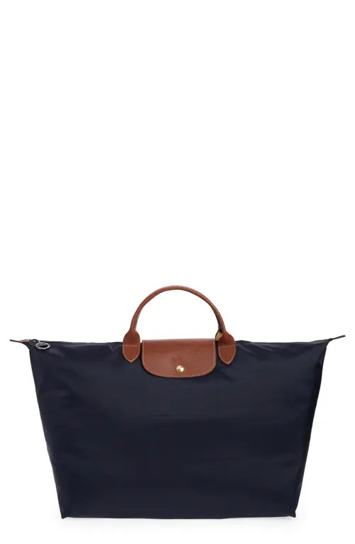 Longchamp Large Le Pliage Original Travel Bag in Navy at Nordstrom | Nordstrom