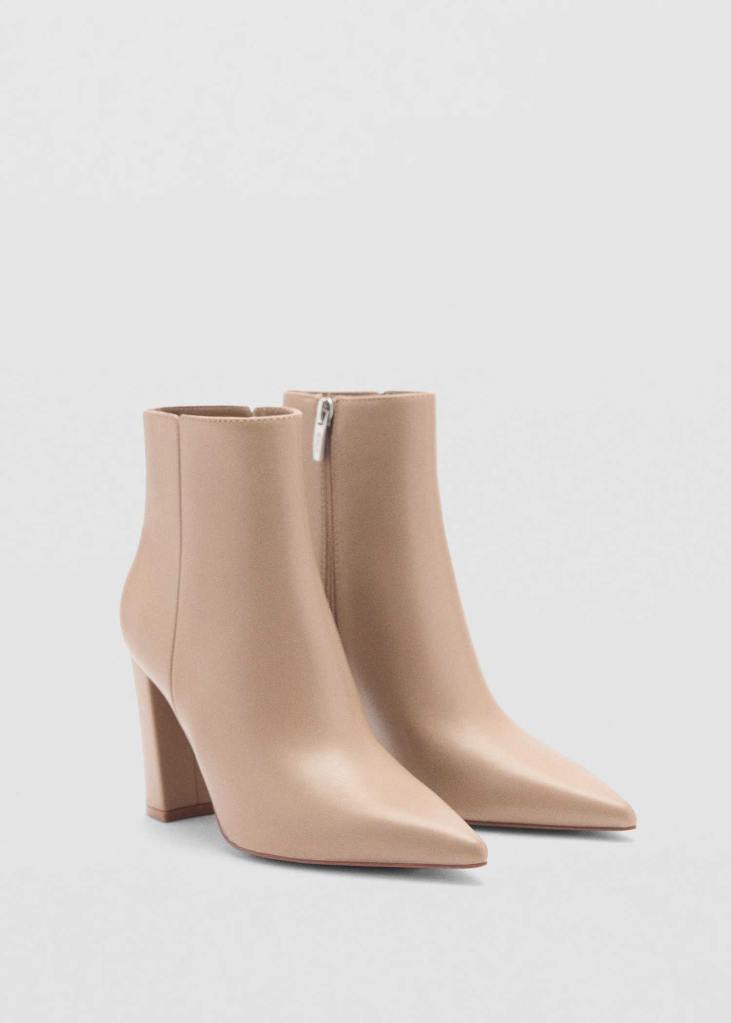 Pointed heel ankle boot - Women | MANGO USA | MANGO (US)