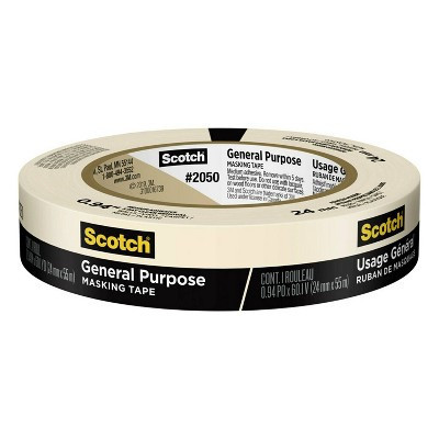 Scotch 1'' Masking Tape: Beige Adhesive Roll for Art & Office Use | Target