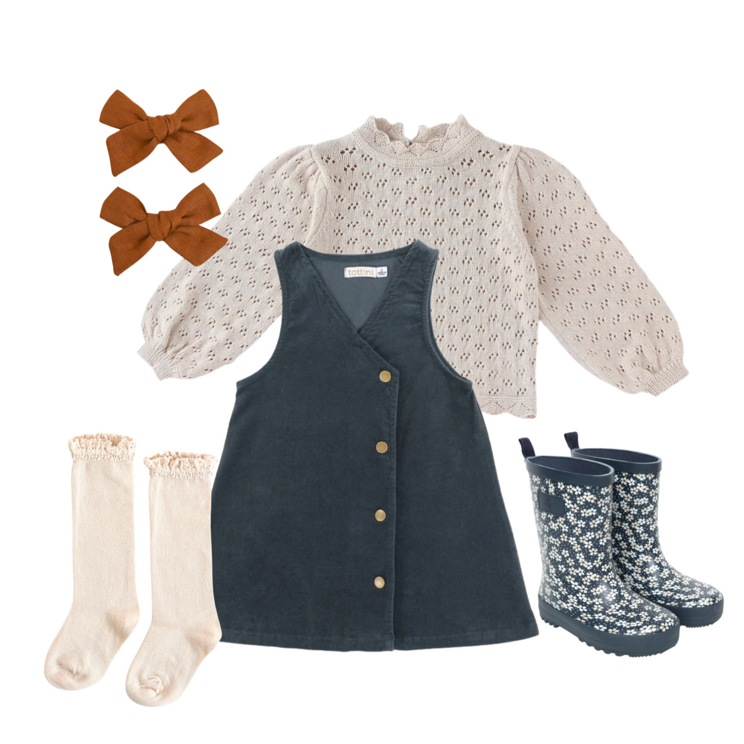 
Little girl & toddler girl fall outfit inspo! 
Bows and socks are little stocking co, dress is tottini boutique 🤎🍂🫶🏼

#LTKBaby #LTKKids #LTKBacktoSchool