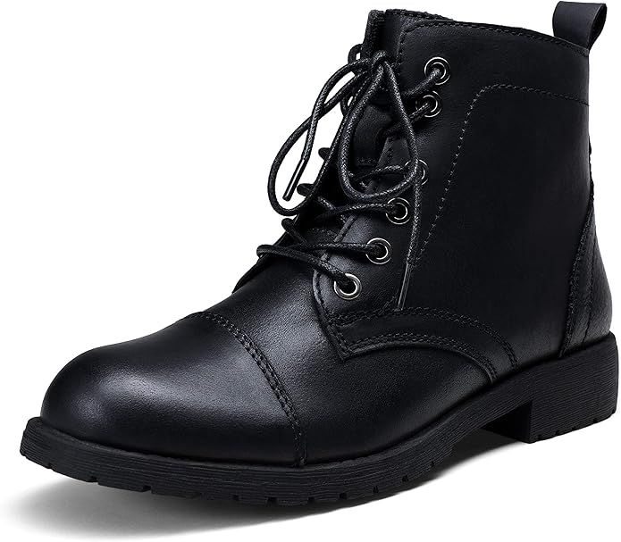 VEPOSE Women's Fashion Ankle Booties Combat Boots for Women | Amazon (US)
