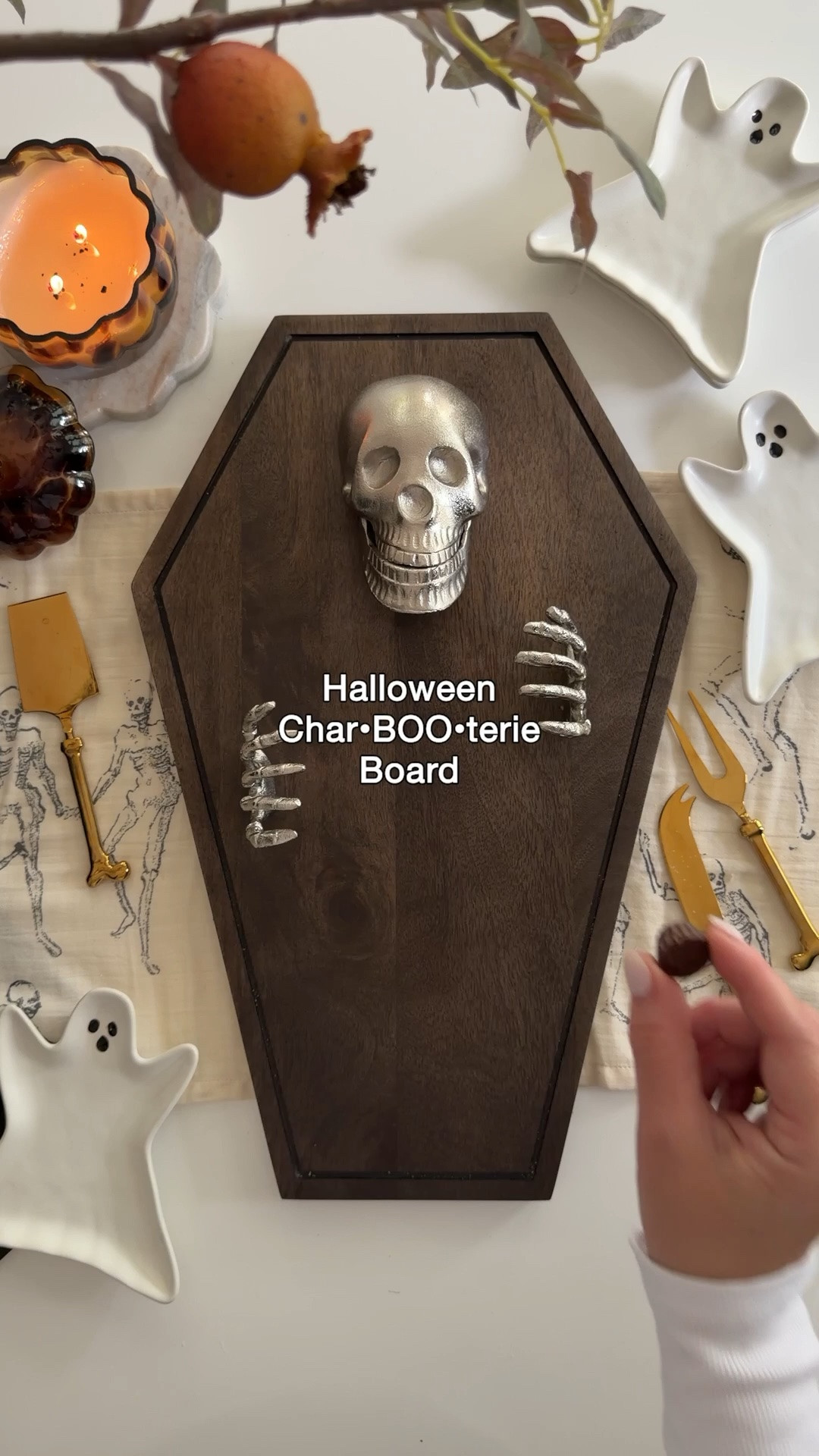 Impress your guests with a Halloween Char•Boo•terie on this beautiful board.  I got mine a couple years ago & I love to use it for entertaining during spooky season 💀

#LTKSeasonal #LTKHome