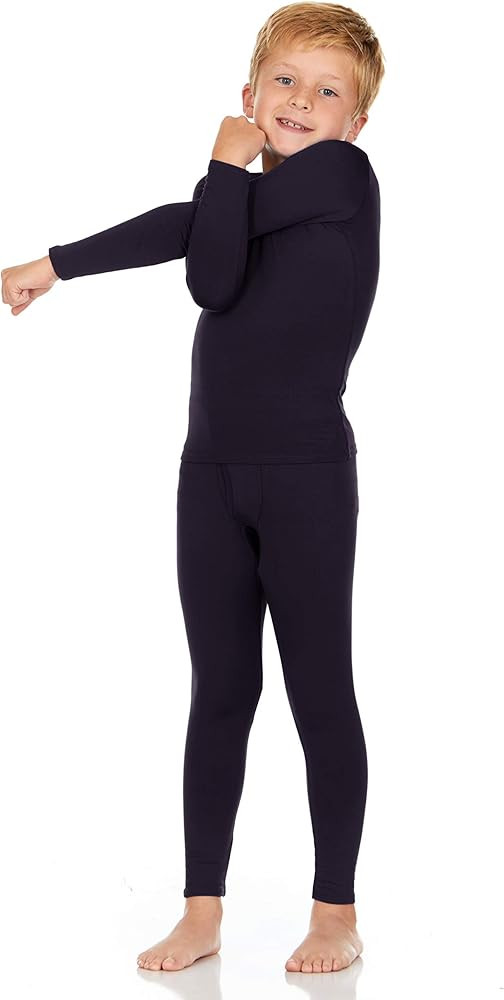 Thermajohn Thermal Underwear for Kids, Boys Thermal Underwear Set | Kids Base Layers for Skiing |... | Amazon (US)
