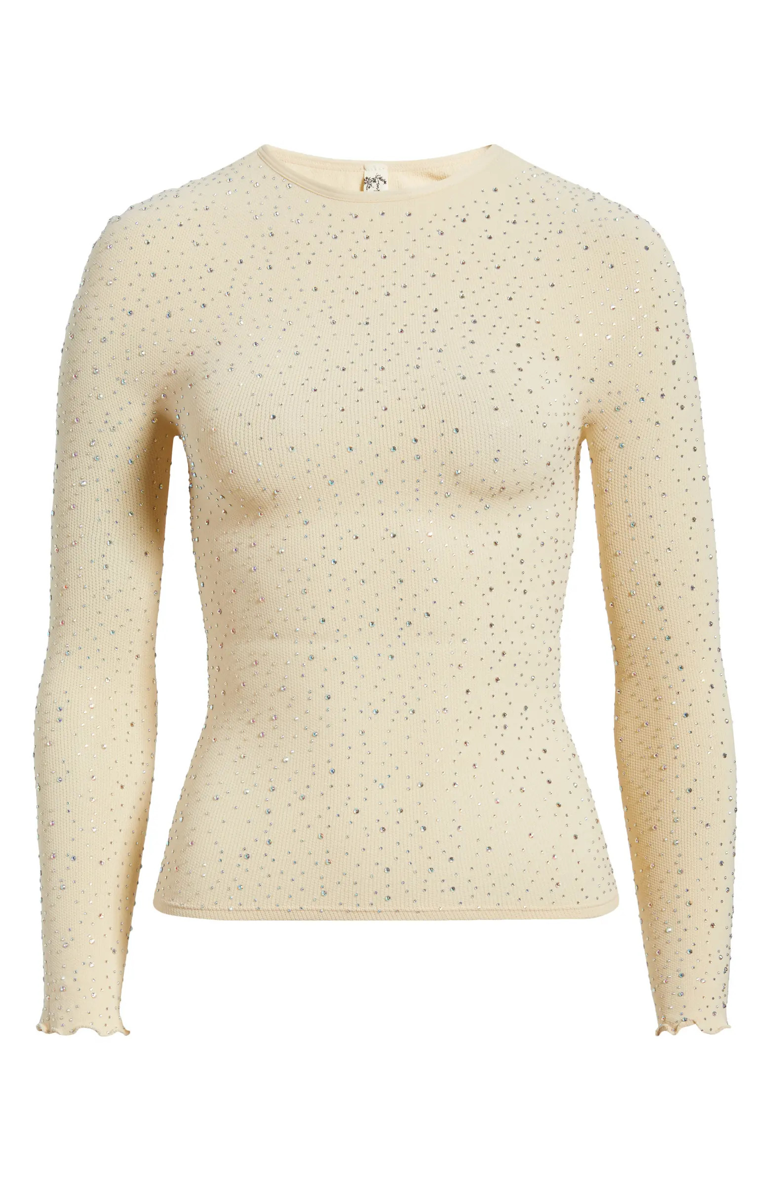 Night Sky Studded Rib Top | Nordstrom