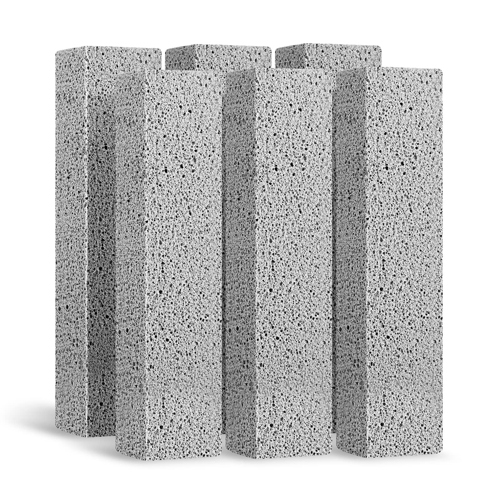 6Pack Pumice Stone for Toilet Cleaning Bowl Stick,Powerfully Cleans Hard Water Rings, Calcium Bui... | Amazon (US)