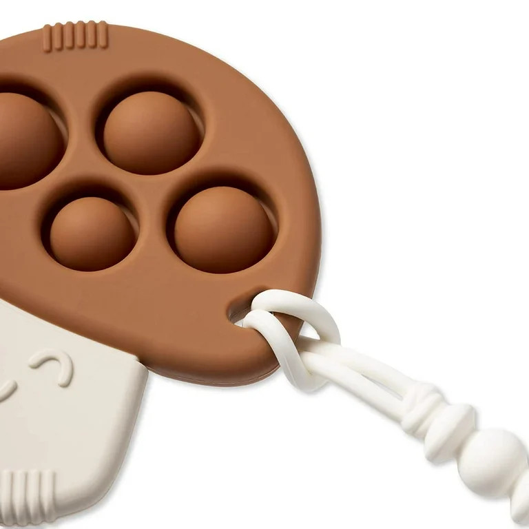 Itzy Ritzy Bitzy Pop Unisex Teether - Brown Mushroom | Walmart (US)